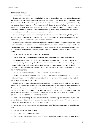 Sample page: English: a long reading passage