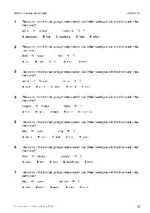 Sample page: Verbal reasoning