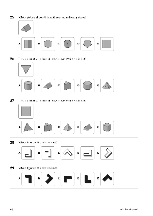 Sample page: Non-verbal reasoning
